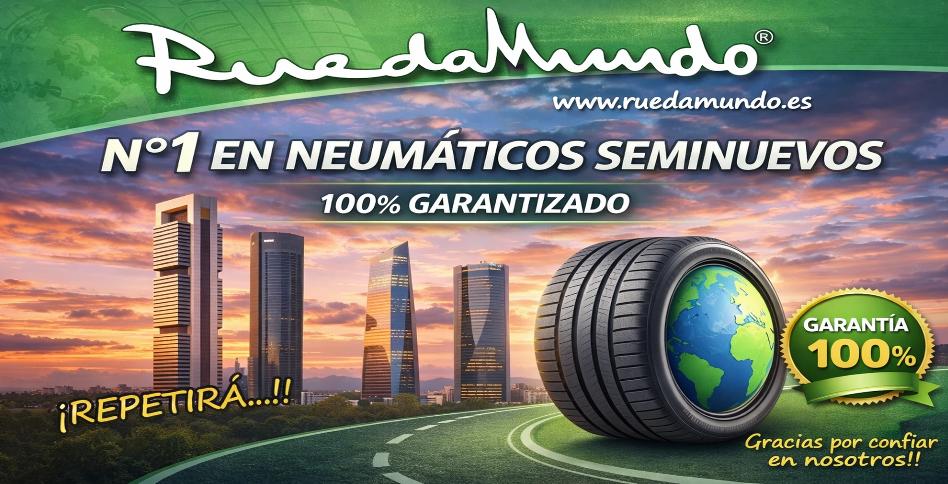 Ruedas nuevas y seminuevas en Coslada