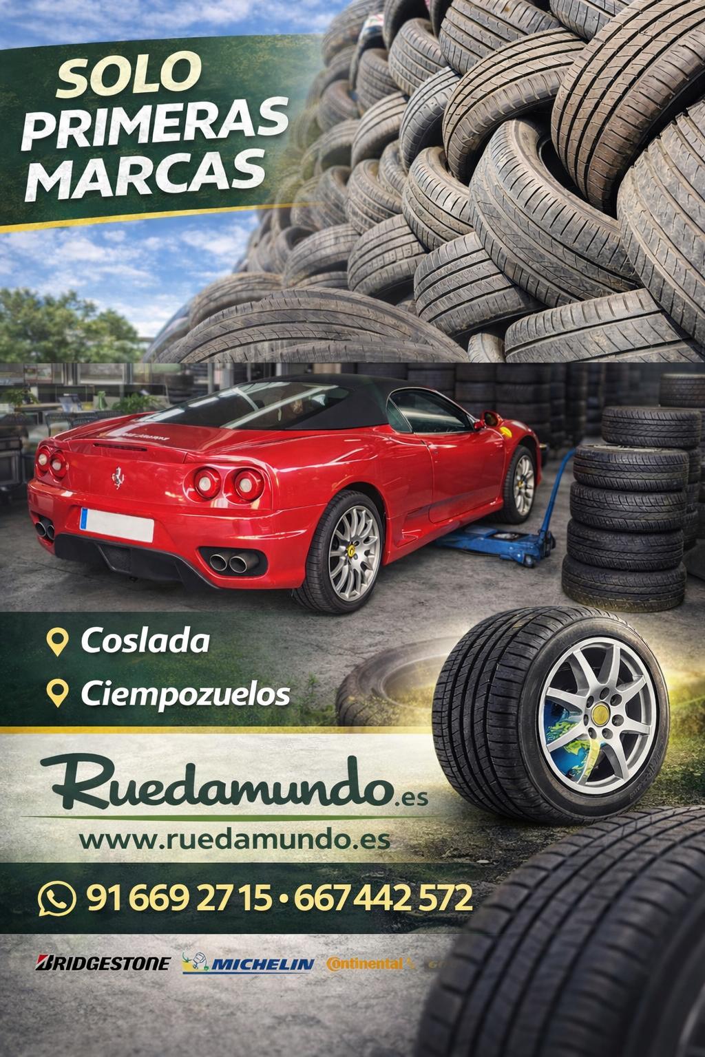 Ruedas segunda mano madrid TLF 627 004388 Neum�ticos segundamano madrid , Llame y pregunte por su medida de ruedas usadas . Los neumaticos km 0 mas baratos de Ahorre comprando Neumaticos km0 en madrid Ref neumaticos Km0 550